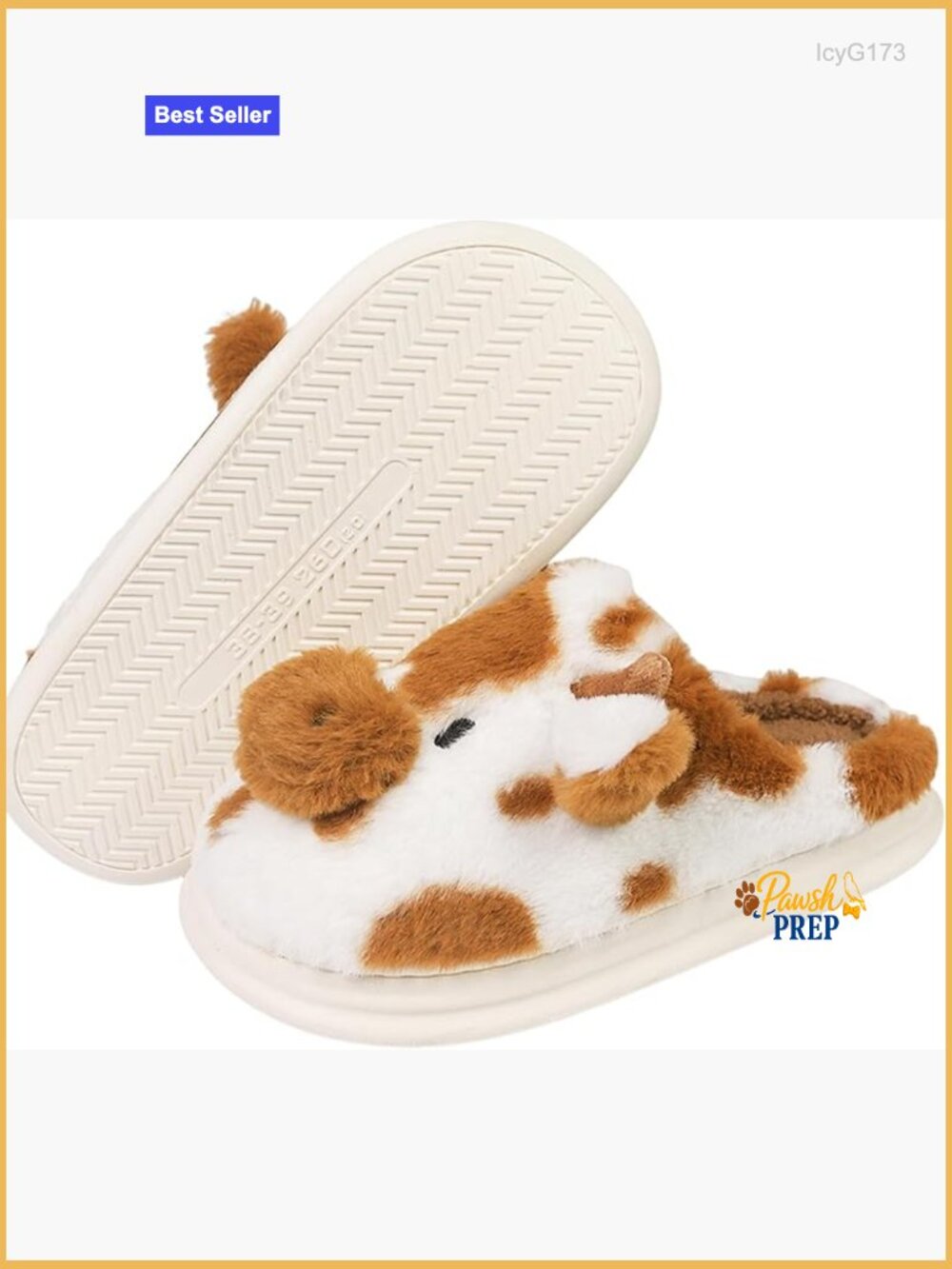 Cute Cartoon Animal House Slippers with Memory Foam, Soft Cozy Winter Slides